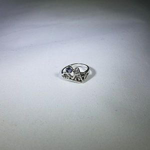 Sterling silver with amethyst stone ring